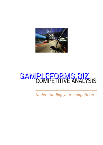 Competitive Analysis Template 1 pdf free